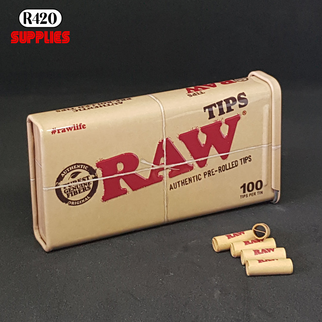 RAW Pre-Rolled Tips Tin Display product image | Puff N' Fly